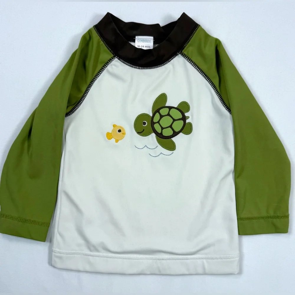 GYMBOREE Baby Boys’ Splish Splash Line Fish & Turtle Rashguard Swimwear‎ 18-24M